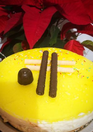 Una foto de Tarta de limón y galleta (versión más ligerita)