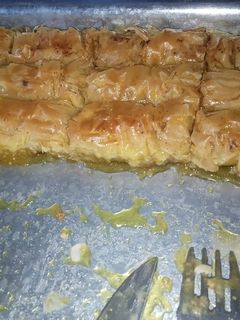 صورة لوصفة بقلاوة تركية