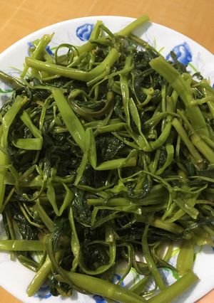 Hình của món Rau muống xào tỏi.