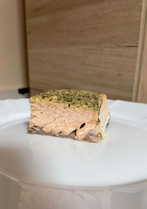 Mézes mustáros lazac recept fotója