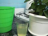 Limonada con menta, limón y jengibre