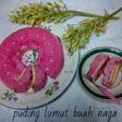 Puding lumut buah naga