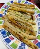 Espárragos blancos a la plancha