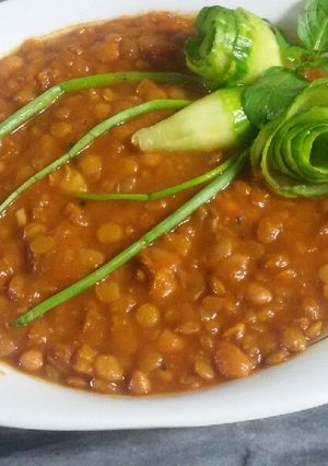عکسی از دستور عدس و لوبیا چیتی