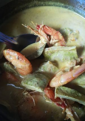 รูปของ แกงคั่วสะตอกับกุ้งแบบใต้ๆ