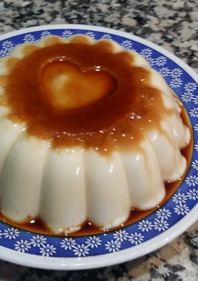 Una foto de Flan de coco