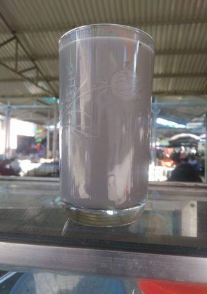Hình của món Sữa đậu nành mè đen.