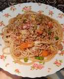 Паста болоньєзе з телятиною та овочами😋