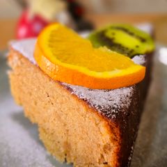 Barely Orange Kiwi Cake A picture of Barely Orange Kiwi Cake.
