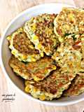 Rösti courgette maïs et feta