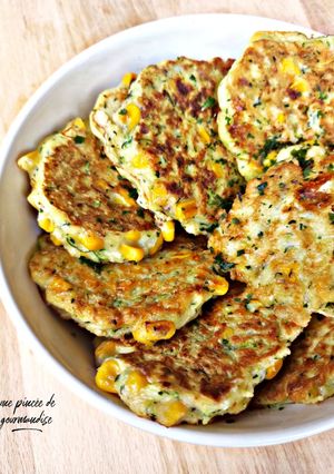 Une photo de Rösti courgette maïs et feta