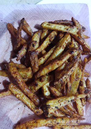 A picture of Masala fries 🍟.