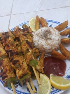 صورة لوصفة شيش طاووق على الشواية 🍢