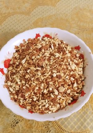 Hình của món Muối sả đậu phộng.