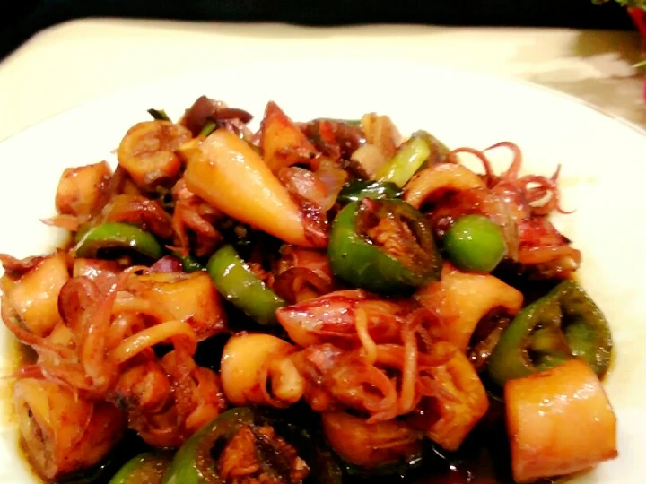 Cara Simple Membikin Resep  Cumi Asin pedas manis yang Bikin Ngiler, Enak