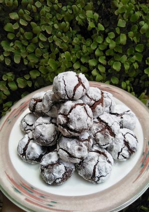 Foto resep Chocolate Crinkle Cookies