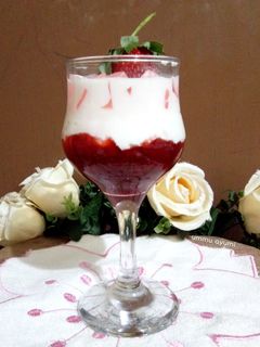 Foto resep 84. Strawberry Milk With Jelly