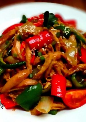 Foto resep Ayam suwir teriyaki