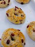 Sourdough Discard Cranberry Bagels