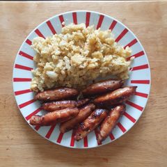 A picture of Baked homemade Hash Brown mix.
