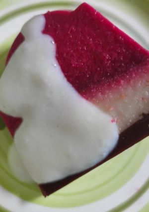 Foto resep Puding buah Bit almond cokelat