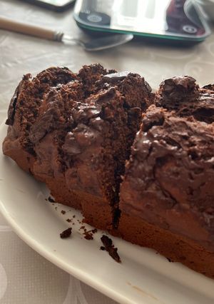 Une photo de Gâteau au chocolat avec de la courgette