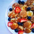Mini pancakes con farina di riso, yogurt greco e cocco🥞🥥