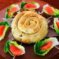 Filo snake bake A picture of Filo snake bake.
