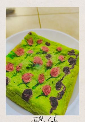 Foto resep Jelita Cake Pandan (Kukus)