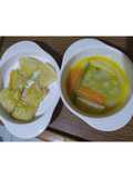 Sup sayur + garlic bread