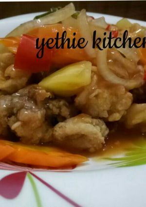 Foto resep Cumi goreng tepung saos asam manis