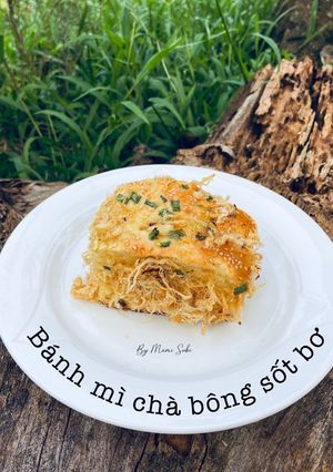 Hình của món Bánh mì chà bông sốt bơ.