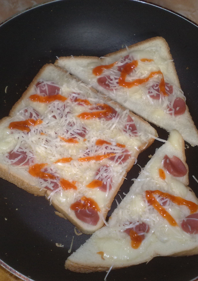 Foto resep Roti bakar ala pizza