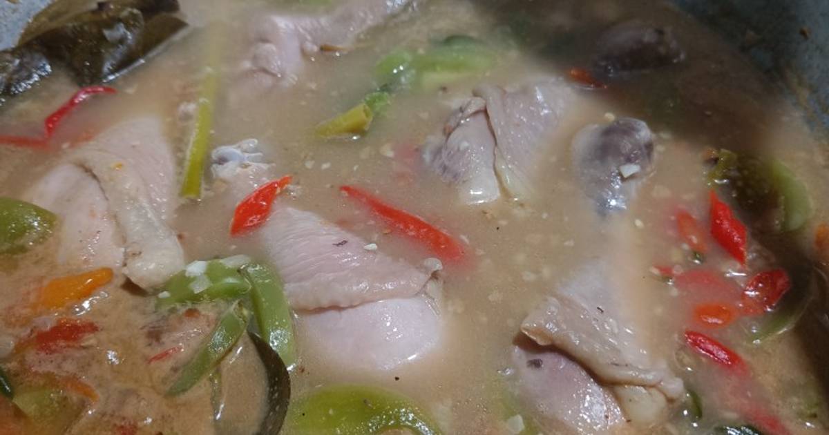 Resep 04 Garang Asem Ayam Tanpa Dibungkus And Santan Oleh Dapur Ibuk