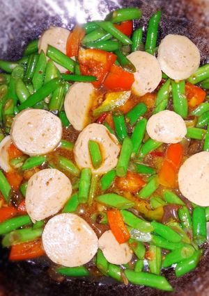 Foto resep Tumis Buncis Bakso Paprika