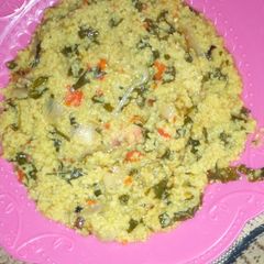 A picture of Faten cous cous.