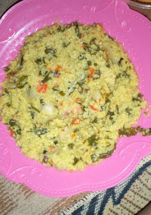 A picture of Faten cous cous.