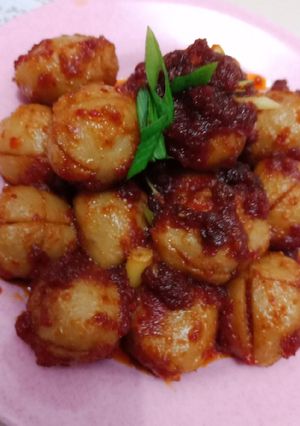 Foto resep Pentol Pedas