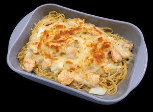 Hình của món SP.0637 - Mỳ Ý Gà - Hải Sản Phô Mai Đút Lò.