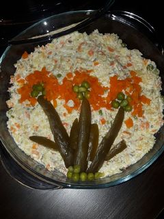 عکسی از دستور سالاد الویه خودم پز