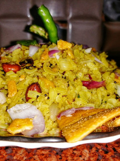 A picture of Kanda Poha.