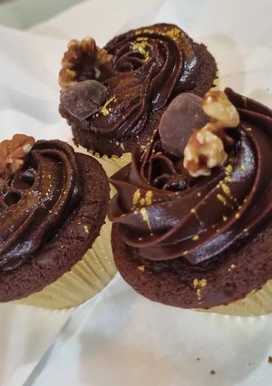 Foto resep Cup Cake Coklat Nyoklat Bgt