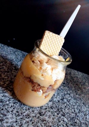 Una foto de Pudin de Dulce de leche