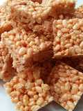Vickys Marshmallow Crispy Squares, GF DF EF SF NF