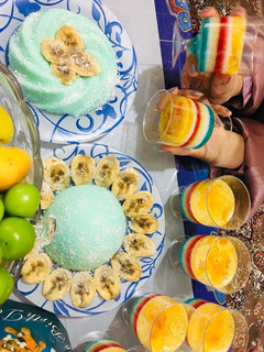 عکسی از دستور پودینگ بلوبری