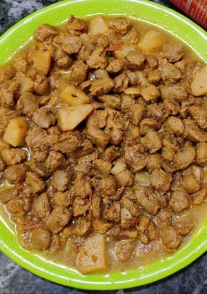 আলু সয়া কষা(aloo soya kosha recipe in Bengali) রেসিপির প্রধান ছবি