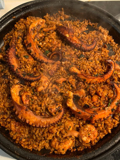 Una foto de Arroz con pulpo