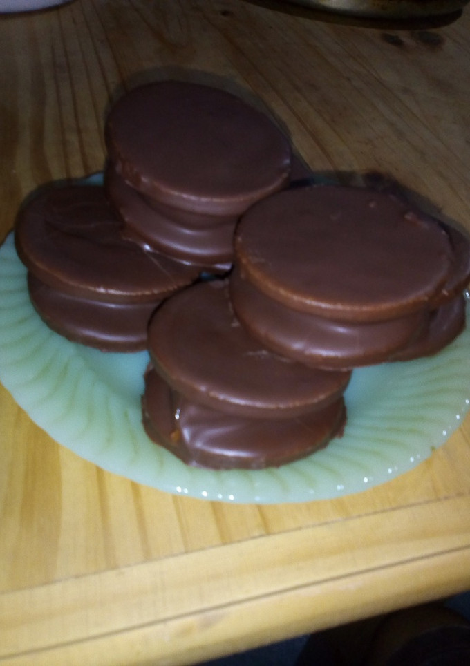 Una foto de Alfajores de chocolate