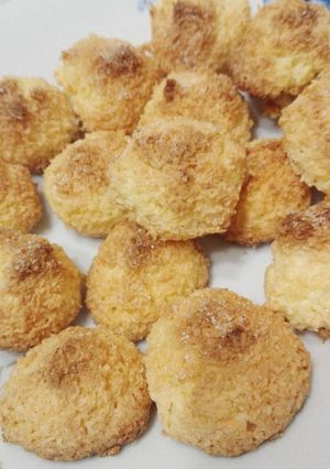 Una foto de Galletas de coco o cocadas