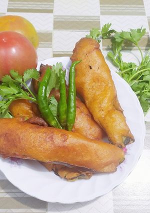 মুচমুচে বেগুনির চপ 😊 রেসিপির প্রধান ছবি